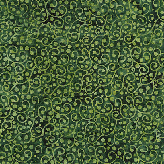 Holiday At Home - Green swirls