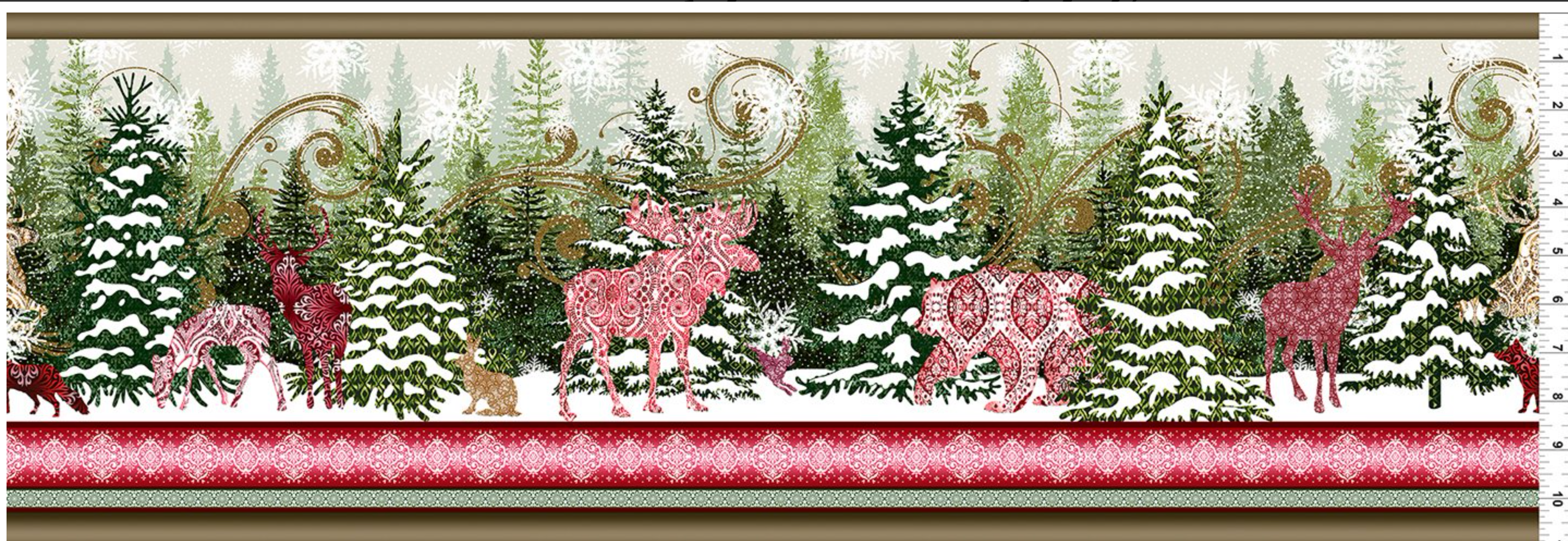 Natures Winter- Border Stripe