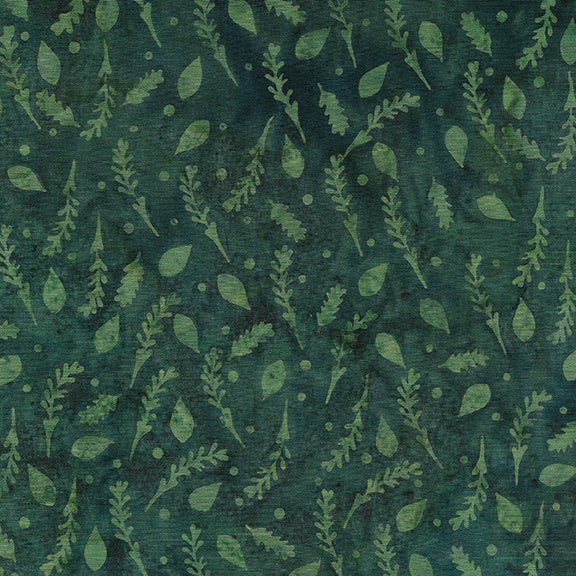 Wondrous - Sprigs and Leaves - Dark Teal
