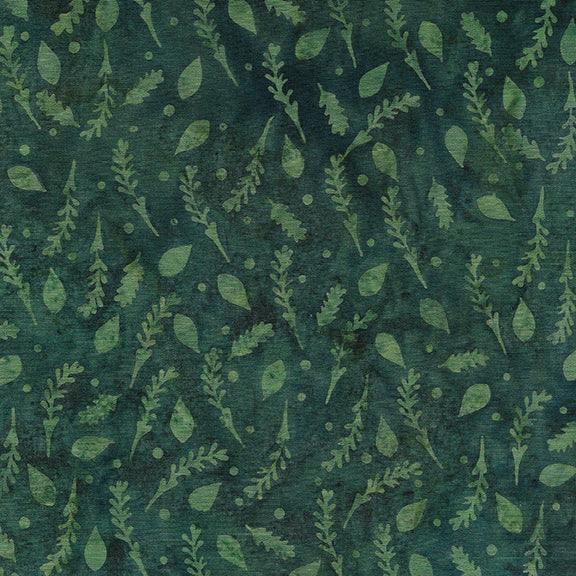 Wondrous - Sprigs and Leaves - Dark Teal