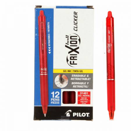 Frixion Clicker Pen Red Fine Point 0.7mm