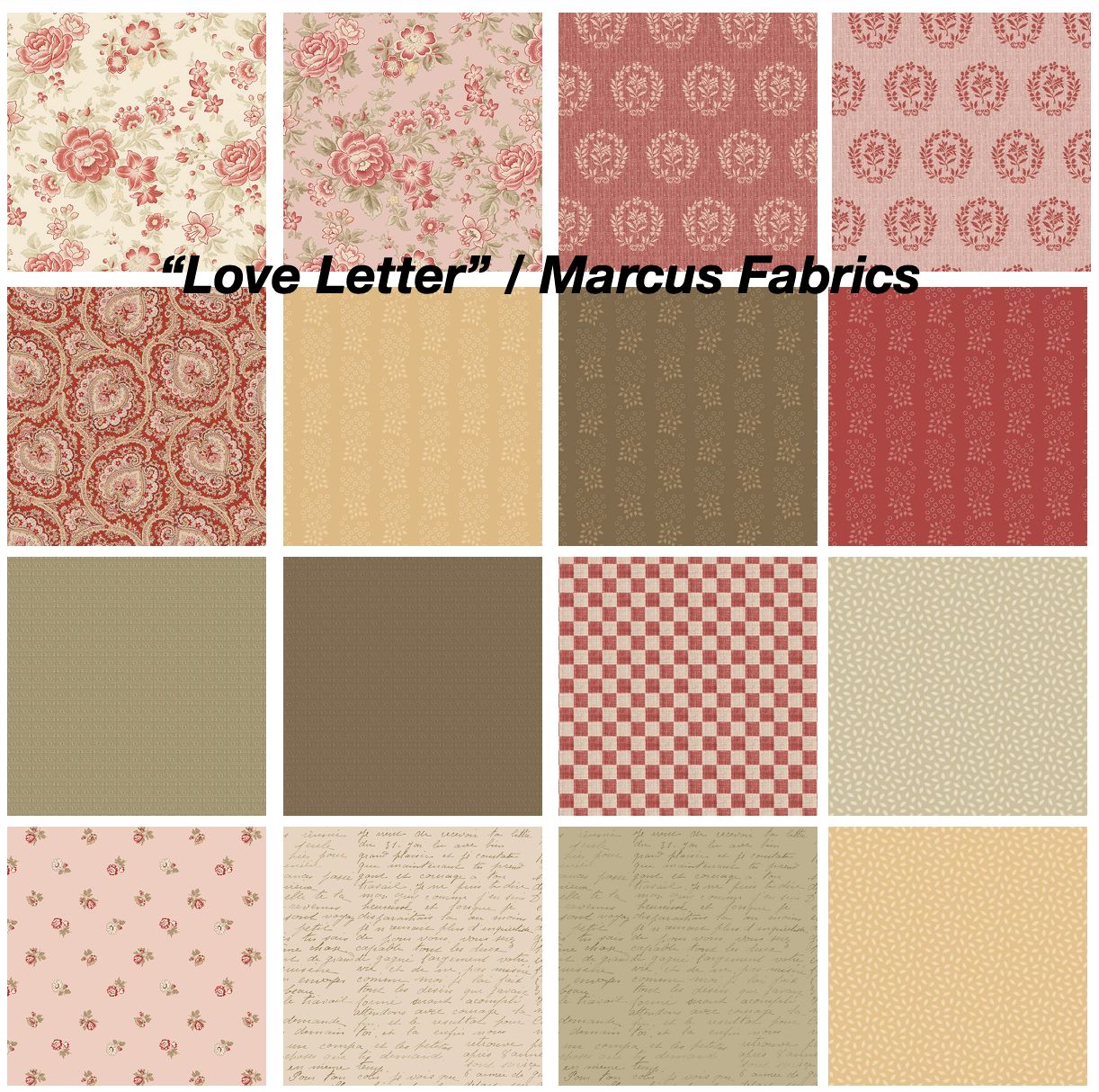 Half Yard Bundle - Love Letters