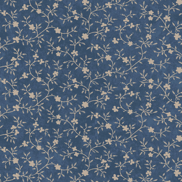 Patchwork Blue - Med.Blue Vines