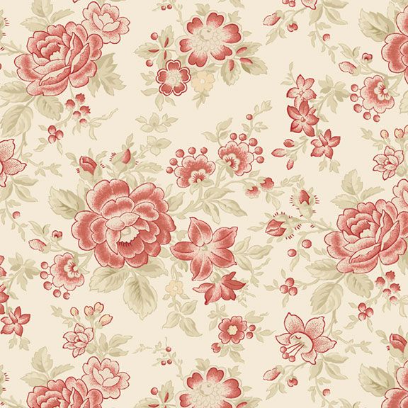 Love Letters - Large Floral - Cream