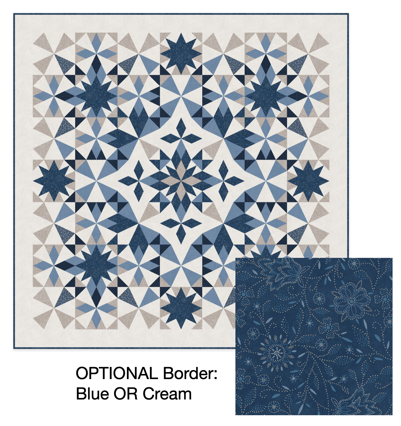 Kit - Alaska Patchwork Blue - LARGE