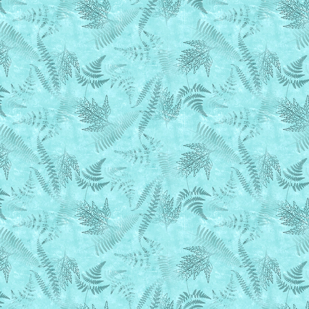 En Bleu - Ferns - Aqua