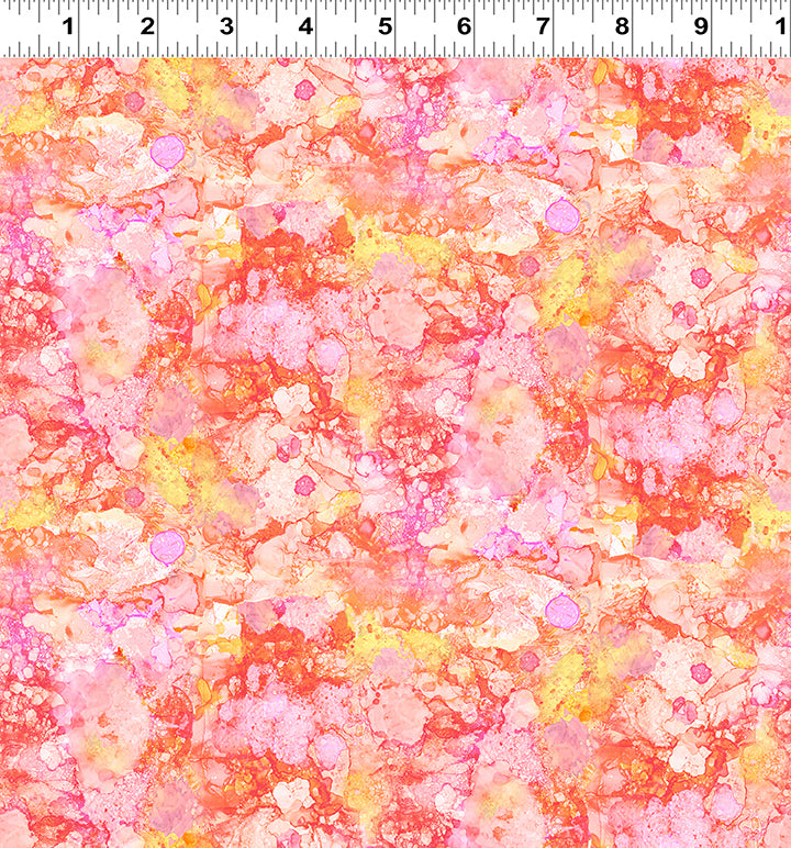 Alcohol Inks - Digital Drops - Coral