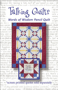 Words of Wisdom Pencil Quilt