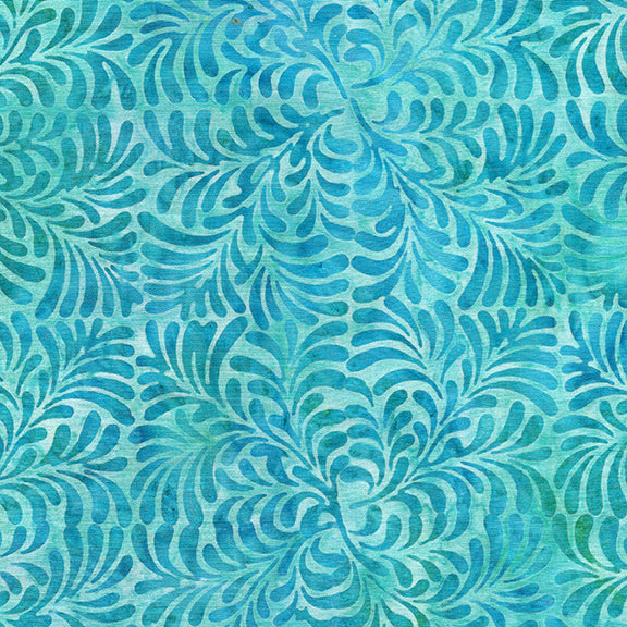 Williams Garden - 4 Sq Leaves Color - Aquamarine