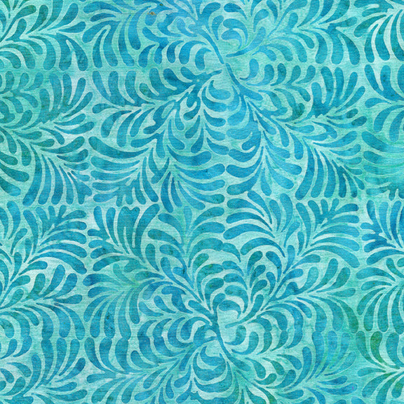 Williams Garden - 4 Sq Leaves  Color - Aquamarine