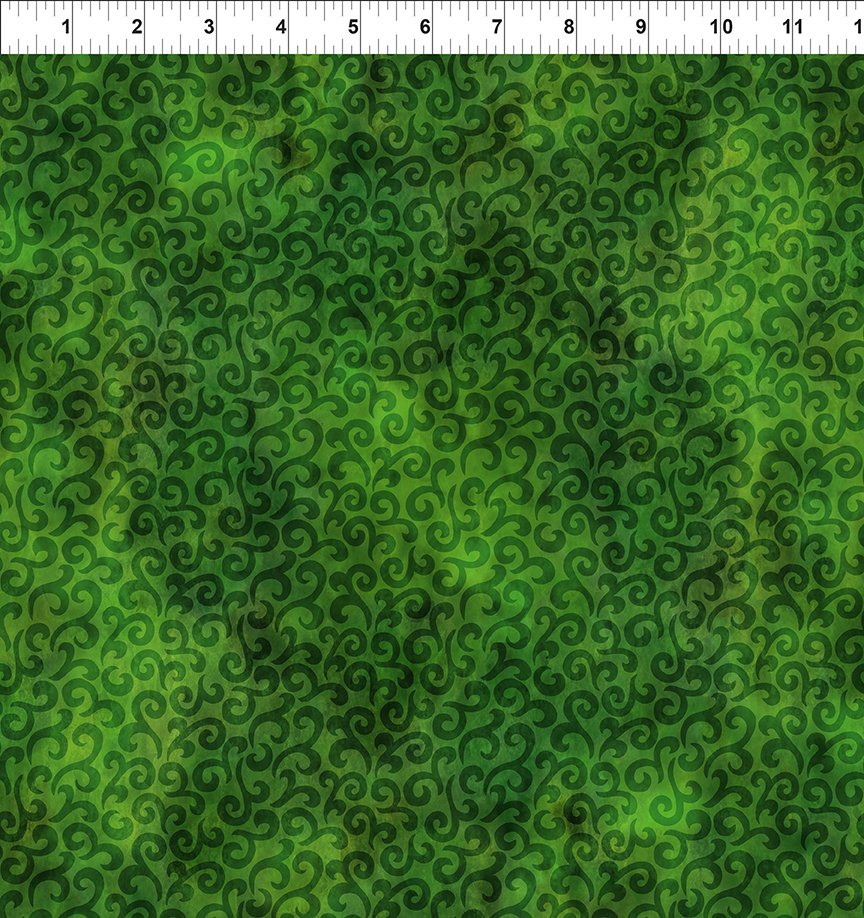 Rainbow of Jewels - Swirl - Evergreen