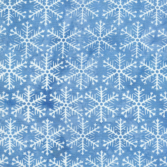 Winter Sky - Snowflake Hex. - Frozen Pond