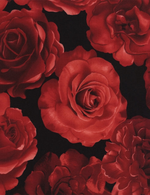 Rose Garden - Large Rose - Black