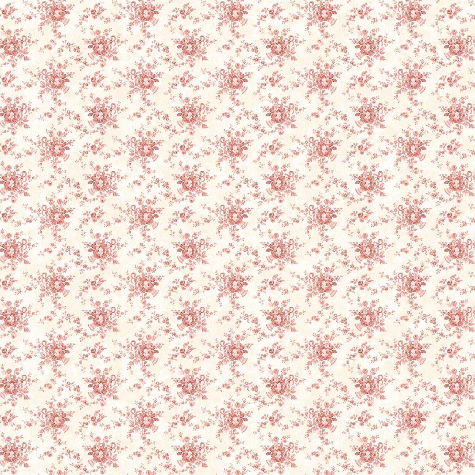 Vintage Rose - Bouquet - White/Pink