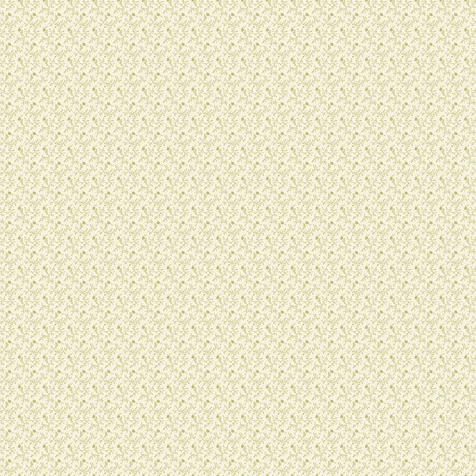 Vintage Rose - Vine - White/Green