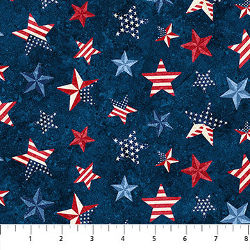 Stars - Stripes - Multi Stars - Navy