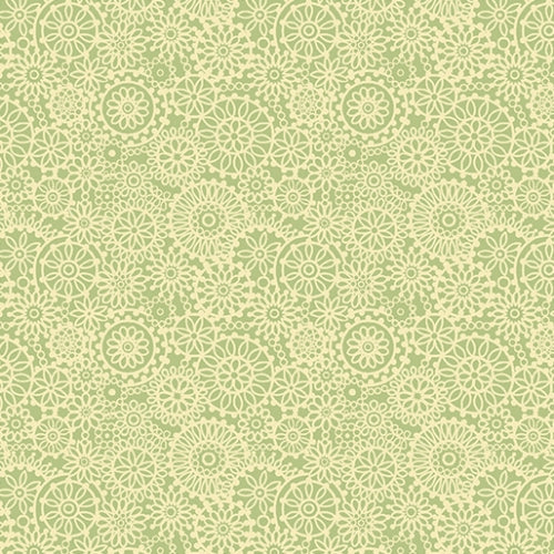 Irresistible Iris - Tonal Medallions - Lt Green