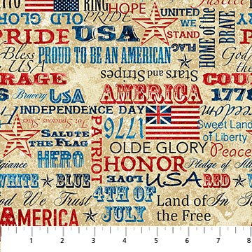 Stonehenge Old Glory - Patriotic Words