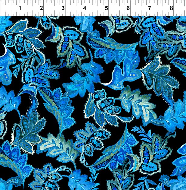Resplendent - Leaves - Blue