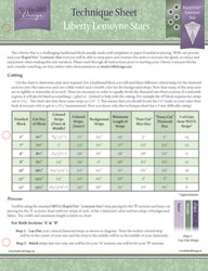 Technique Sheet: Liberty Lemoyne Stars