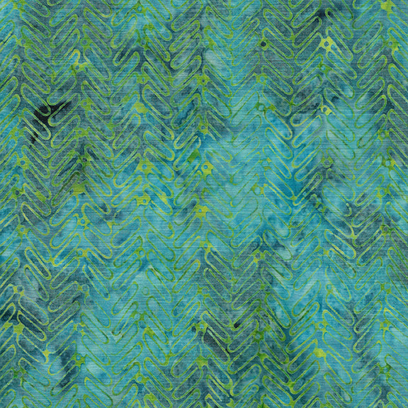 Peacock Galore - Herringbone - Marbles