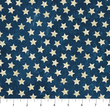 Stars - Stripes - Stars - Navy - Cream