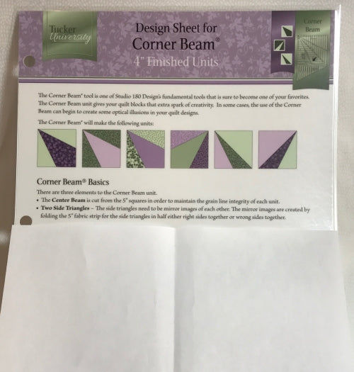 Design Sheet: Corner Beam