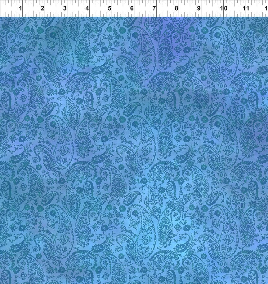 Resplendent - Paisley Tonal - Blue