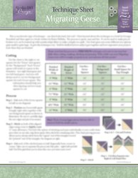 Technique Sheet: Migrating Geese