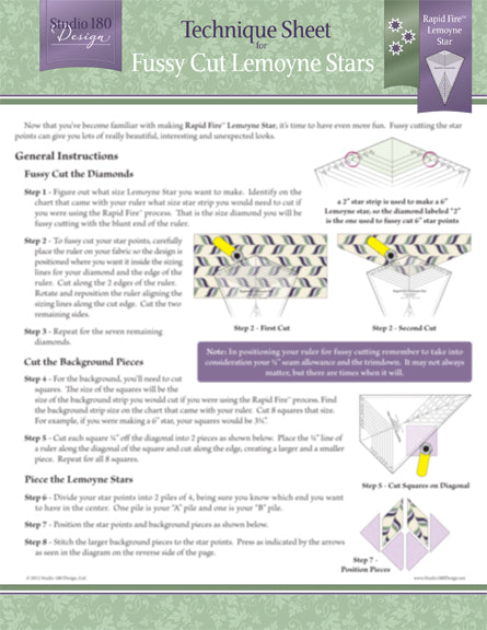 Technique Sheet: Fussy Cut Lemoynes