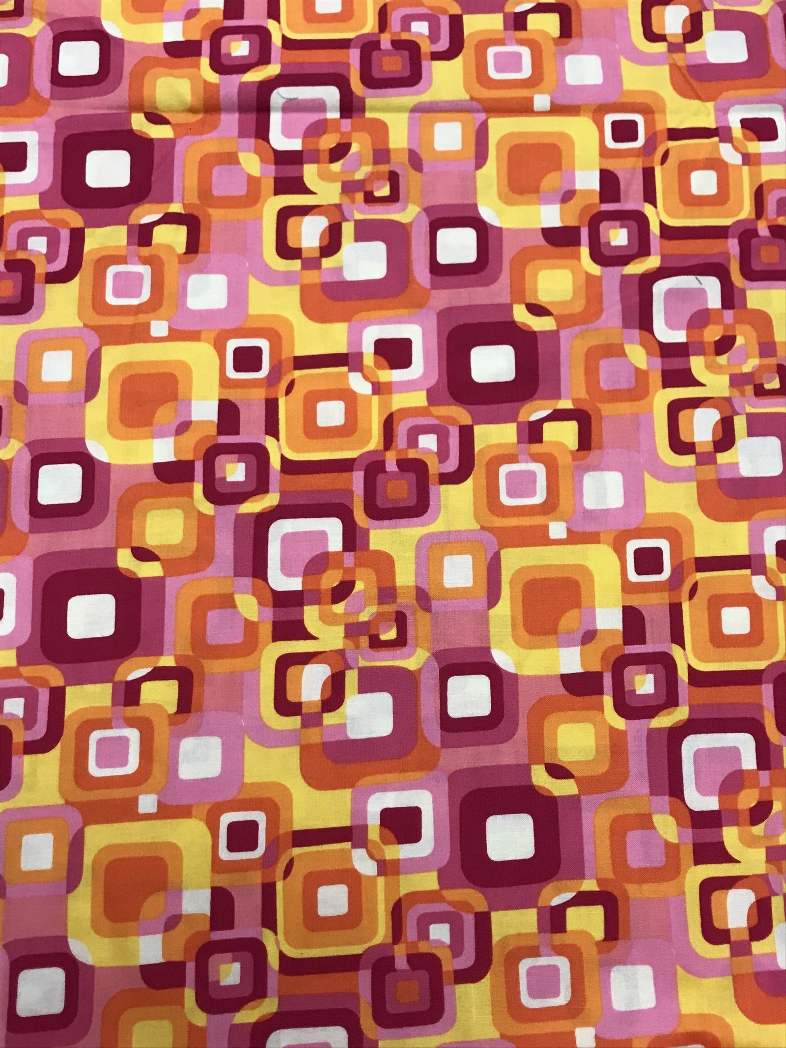 Timeless Treasures Basix Squares Fuchsia