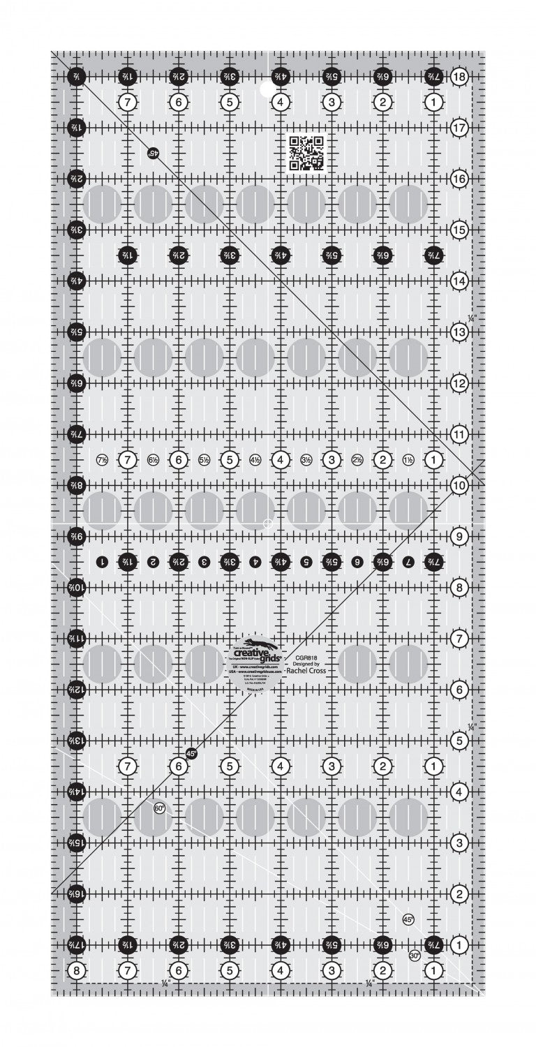 Creative Grids Quilt Ruler 8-1/2in x 18-1/2in