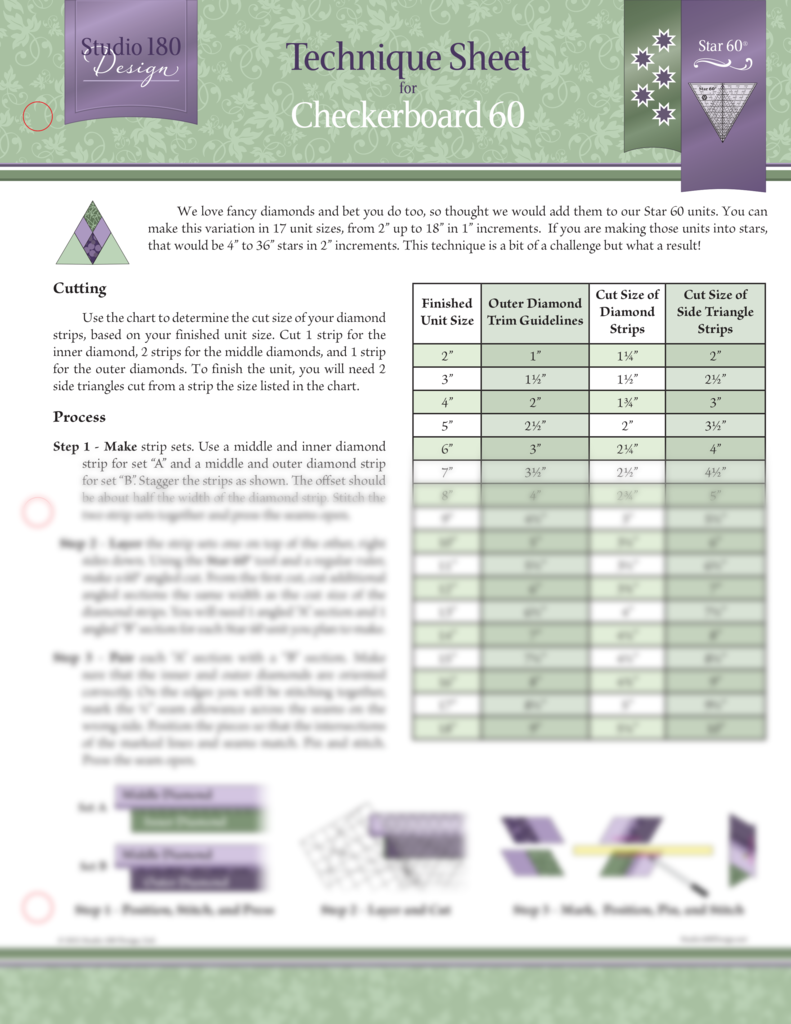 Technique Sheet: Checkerboard 60