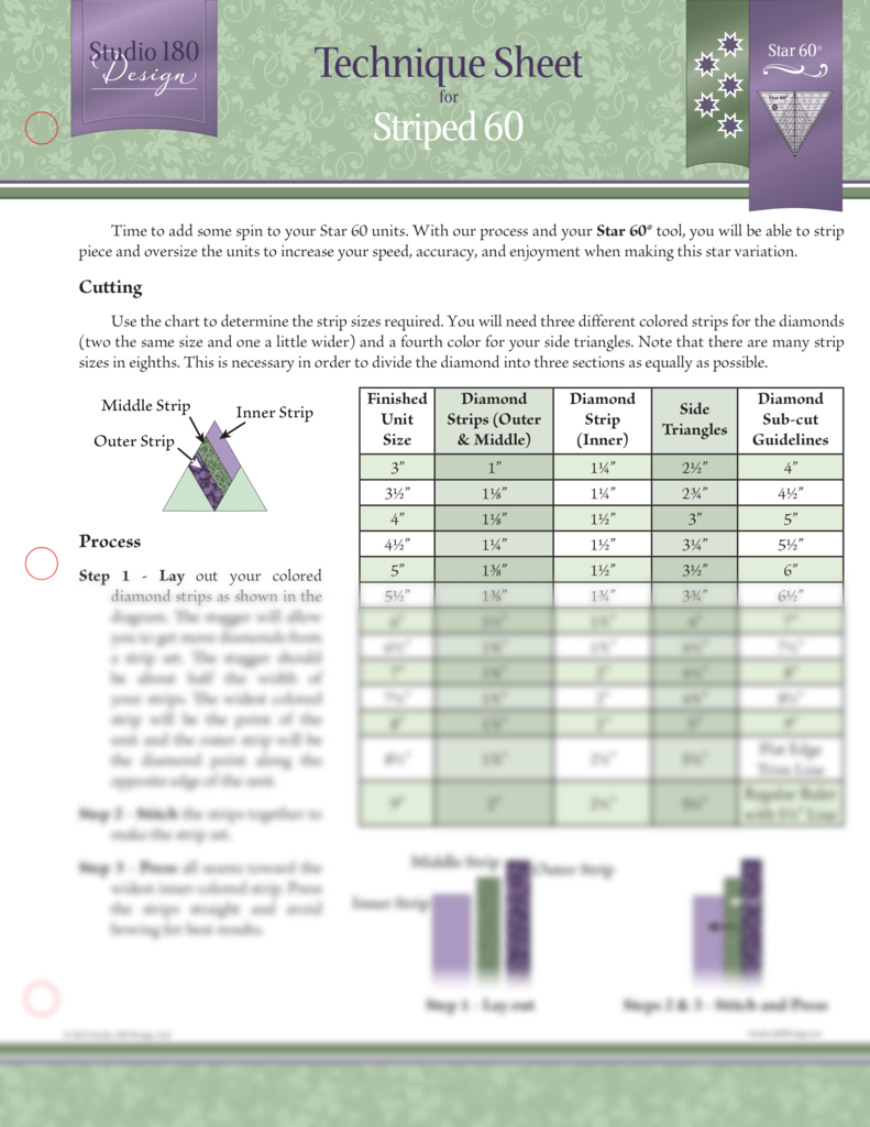 Technique Sheet: Striped 60