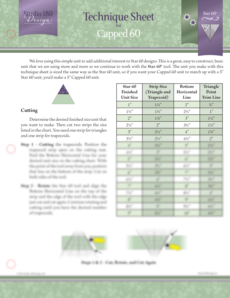 Technique Sheet: Capped 60