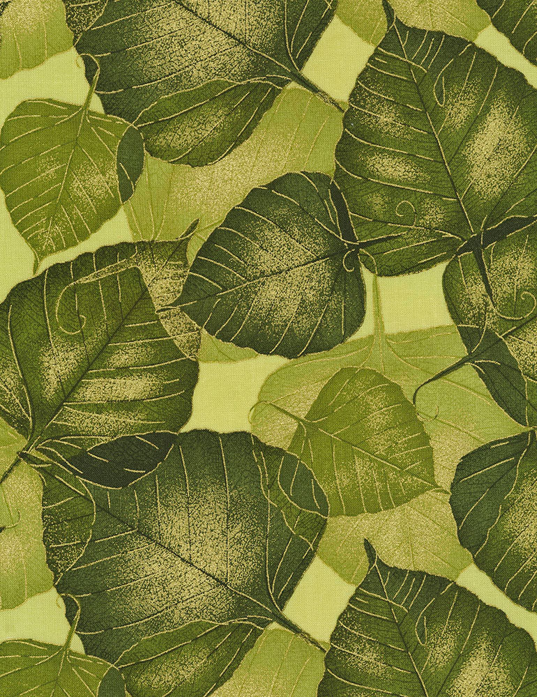 Autumn Palette - Packed Leaves - Olive