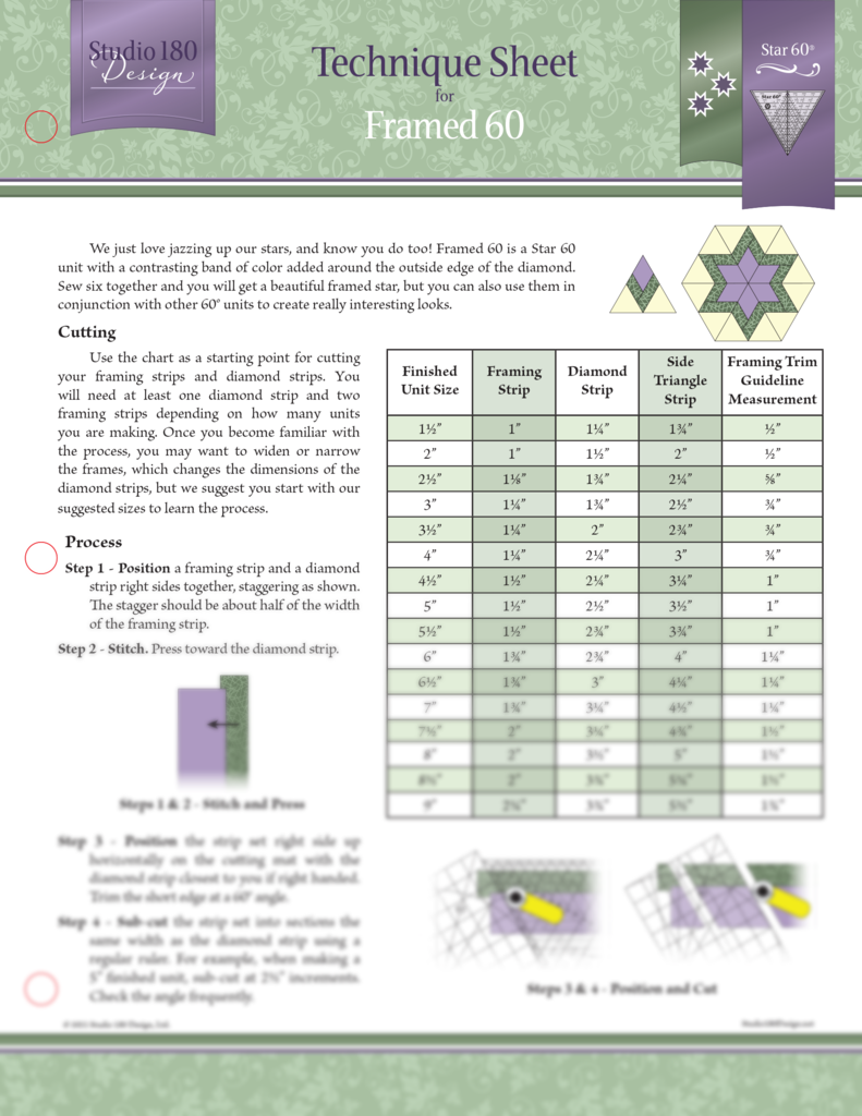 Technique Sheet: Framed 60