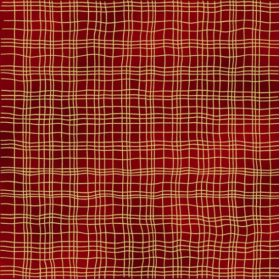 All That Glitters - Plaid - Scarlet/Gold