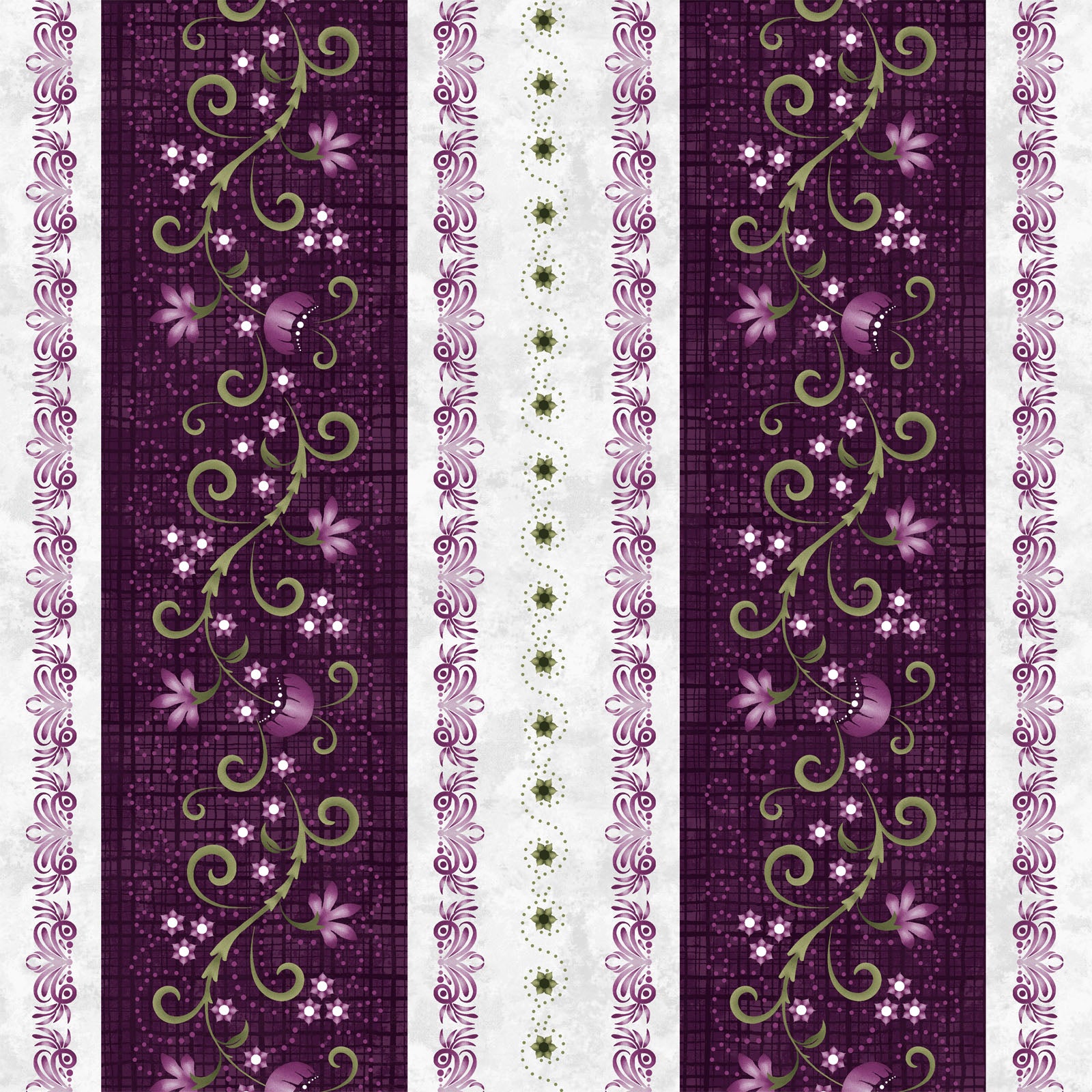 Amour - Running Stripe- Deep Plum