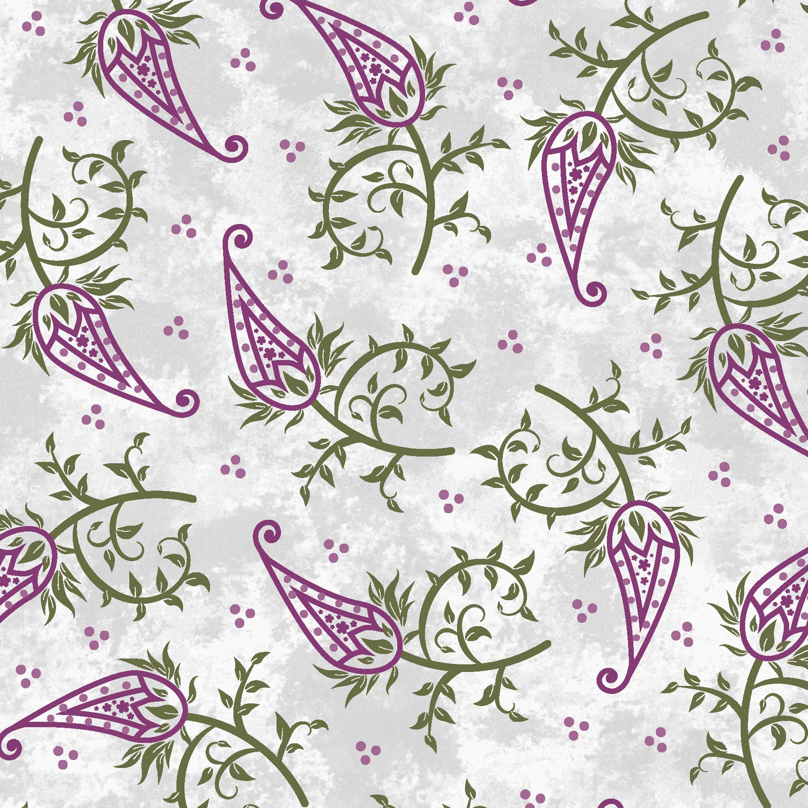 Amour - Single Paisley - Grey