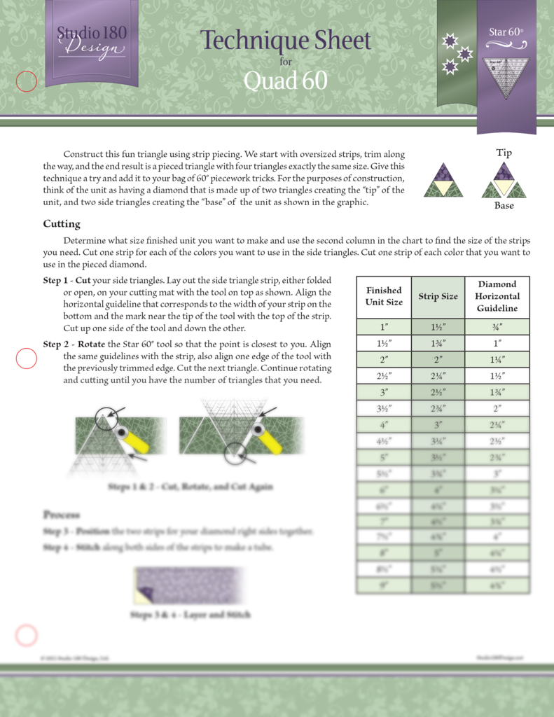 Technique Sheet: Quad 60