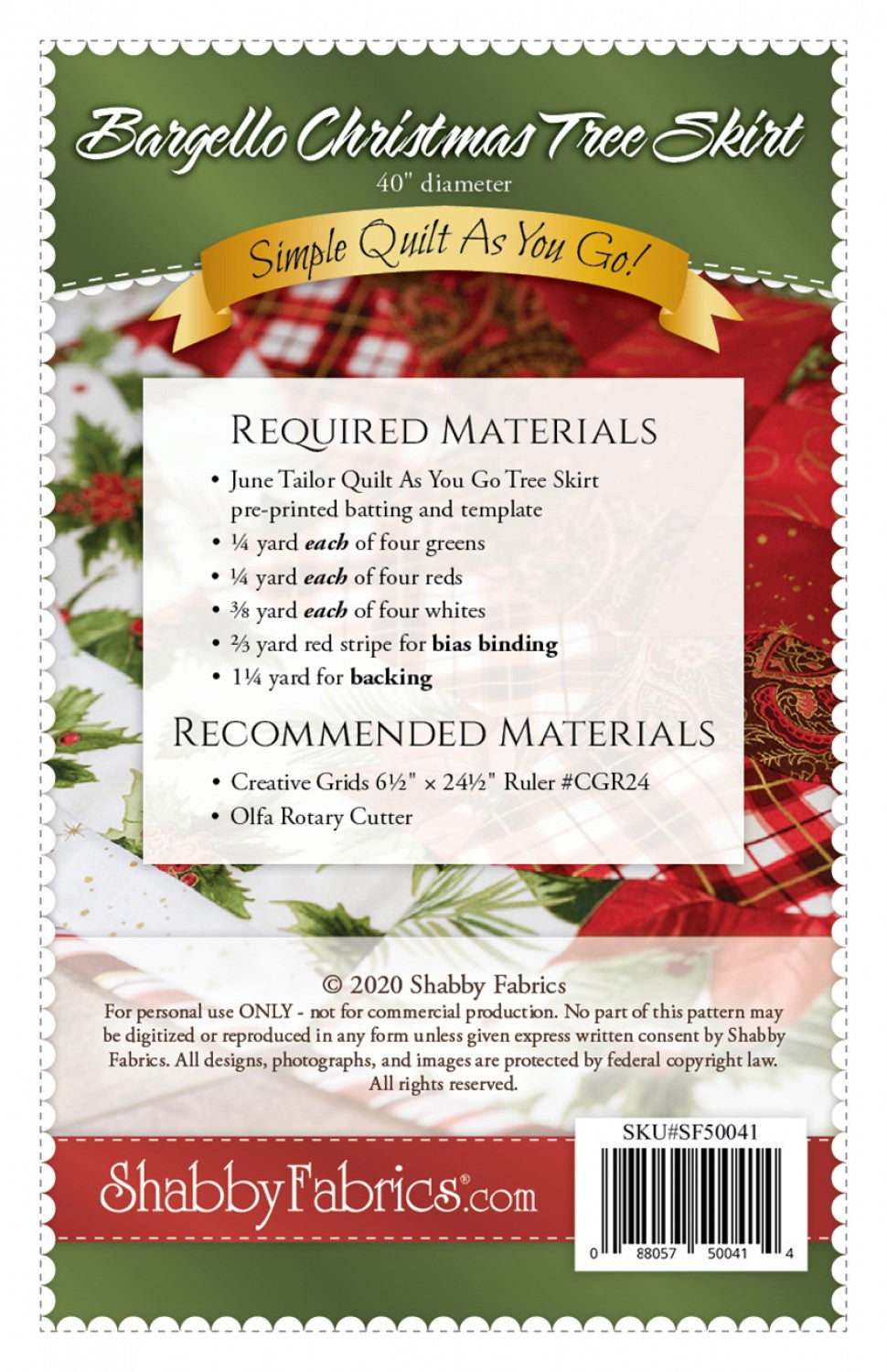 Bargello Christmas Tree Skirt