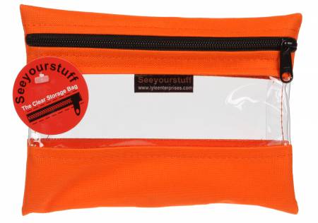 See Your Stuff The top Clear Storage Bag Tangerine