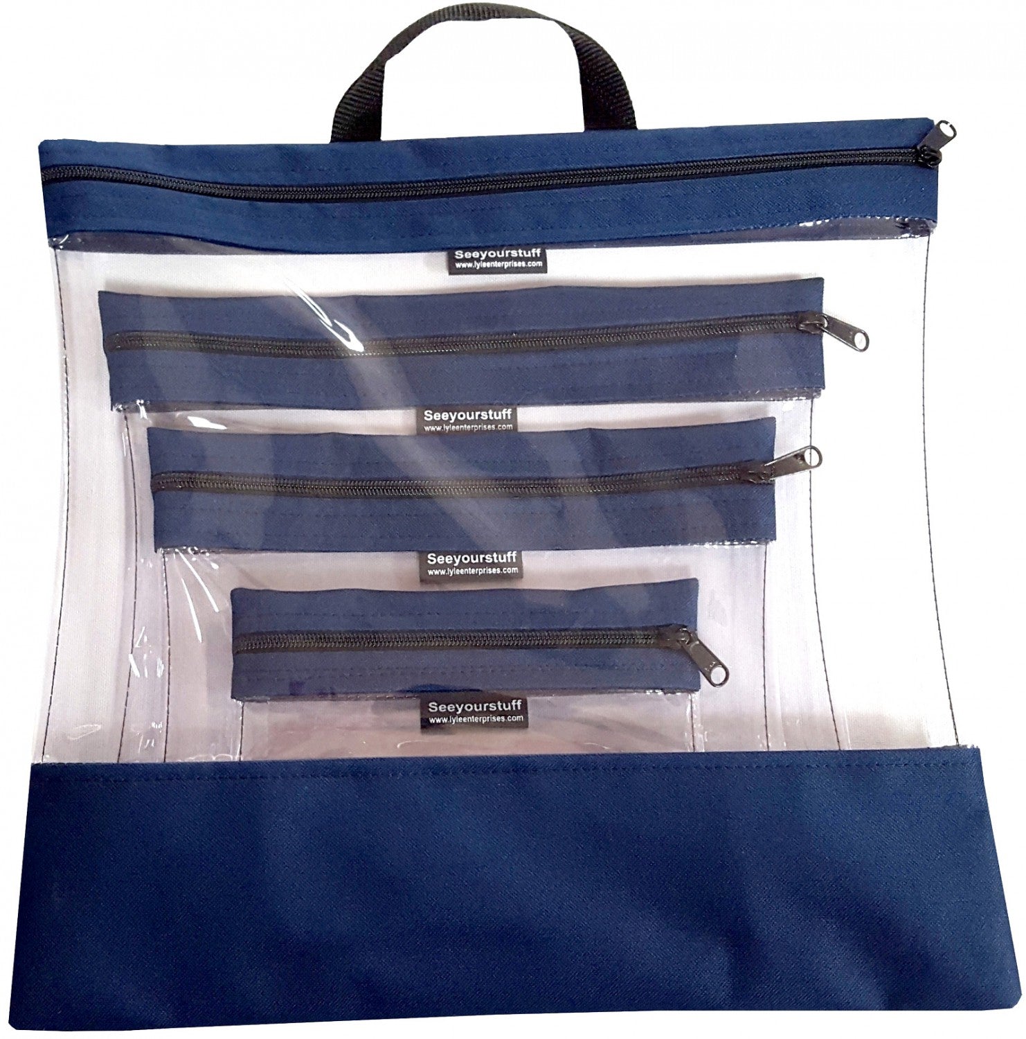 See Your Stuff deals The Clear Storage Bag Navy