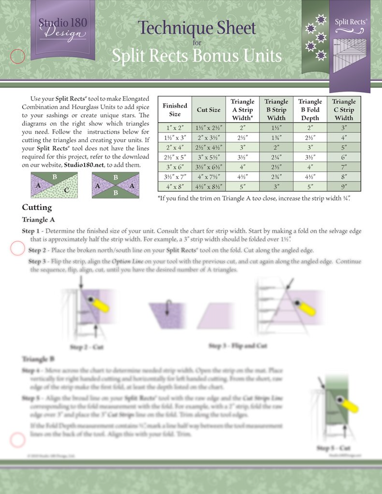 Technique Sheet: Split Rects Bonus Units