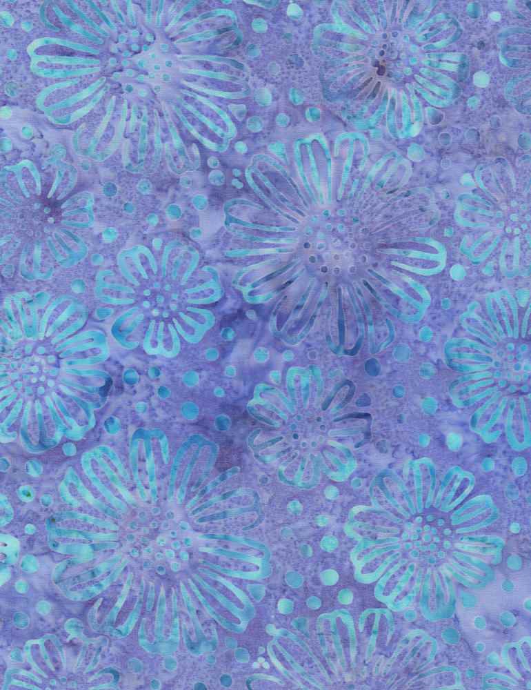 Tonga Fantasy -Fun Flowers - Lavender