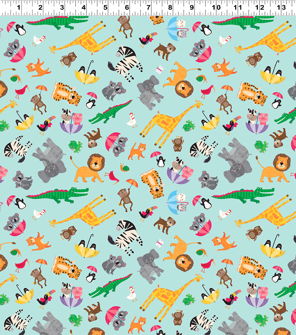 Noah and Friends - Mini Menagerie - Lt Aqua