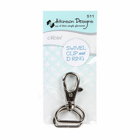 Swivel Clip & D Ring - Nickel