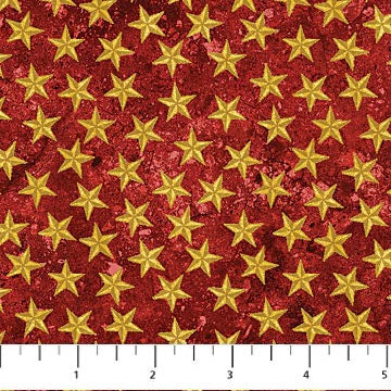 Land of the Free - Stars - Red - Gold