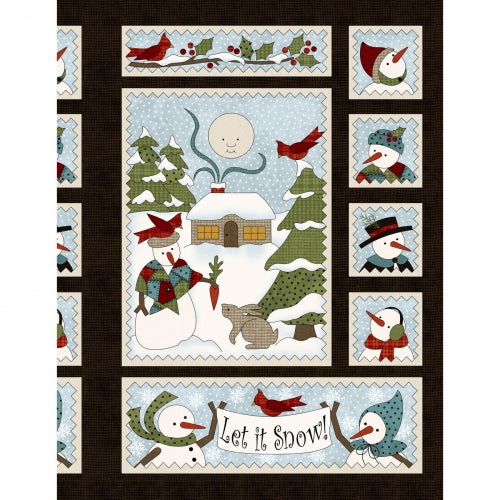 Winter Folk Flannel - Panel